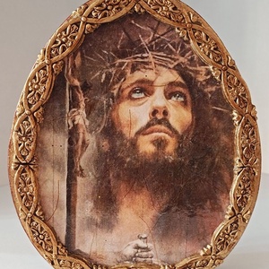 Ou decorativ plat , Casă & Stil de viață, Obiecte religioase și de devoțiune, Decoupage, transfer și tehnici șervețel, ARTYNOS