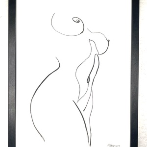 Nud 1, Arte vizuale si accesorii , Grafica, ilustratie, Desen cu cerneala, , ARTYNOS