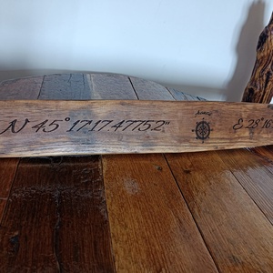 Panou cu locația exactă, Casă & Stil de viață, Accesorii pentru decorat casa, Decorațiuni de pereți, decorațiuni suspendate, Placă decorativ, Gravare, pirogravură, Prelucrarea lemnului, ARTYNOS
