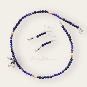 Set argint cu lapis lazuli Ultramarin - Artynos.ro