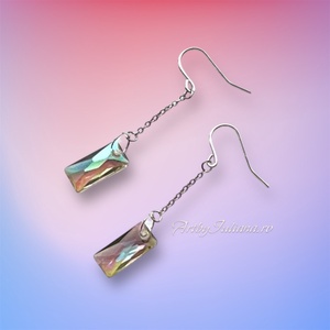 Cercei argint si cristale Swarovski  Strălucește ca o stea - Artynos.ro