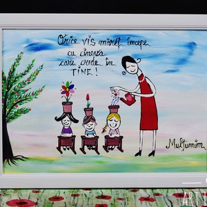 Rama/ Tablou pictat si personalizat  - Artynos.ro