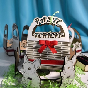 Cosulet oua Paste personalizat, Casă & Stil de viață, Materiale de depozitare și sortare, Coșuri depozitare, Gravare, pirogravură, Prelucrarea lemnului, ARTYNOS