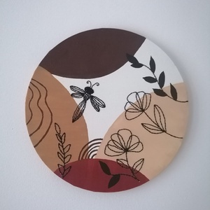 pânză brodată manual - natura , Casă & Stil de viață, Accesorii pentru decorat casa, Decorațiuni de pereți, decorațiuni suspendate, Decorațiuni perete, macramé, Broderie, Pictură, ARTYNOS