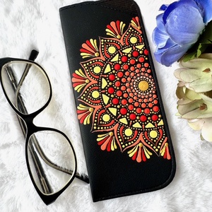 Etui ochelari -Sunset, Geantă și husă, Portofele, huse, suporturi, Toc ochelari, Obiecte pictate, Pictură, ARTYNOS