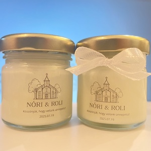 Lumanare din ceara de soia cadou de multumire pentru nunta - 40 ml, Accesorii nunta, Amintiri si cadouri de nunta, Cadouri de bun venit nunta, , ARTYNOS