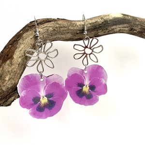 cercei handmade unicat din rasina  00514 - Artynos.ro
