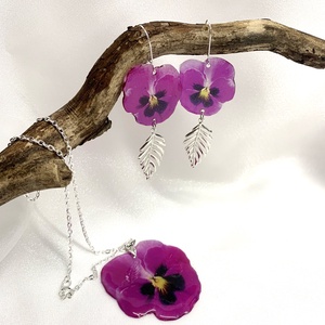 Set bijuterii handmade unicat din rasina 00524 - Artynos.ro