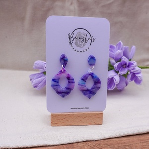 Cercei Handmade Lut Polimeric Noctis, Bijuterii, Cercei, Cercei agatati, Altele, Confectionarea bijuteriilor, Cerceii nostri din lut polimeric sunt usor de asortat cu orice porti, fiind acea piesa lipsa pentru..., ARTYNOS