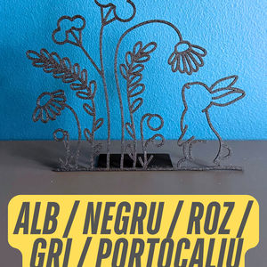 Decoratiune Paste Iepuras printat 3D, Accessorii și unelte, Accesorii decorative, Figurine, Altele, ARTYNOS