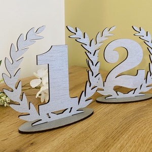 Set numere pentru masa 1-10 , Accesorii nunta, Materiale decor pentru nunta, Decoratiuni pentru masa de nunta , Prelucrarea lemnului, ARTYNOS