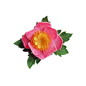 Brosa floare 3D anemone , Bijuterii, Brosa, insigne, Insigne, Broderie, ARTYNOS