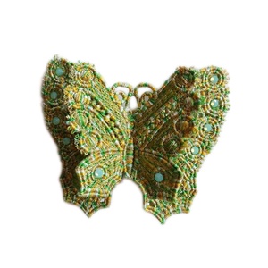 Fluture Verde Brosa  3D, Bijuterii, Brosa, insigne, Insigne, Broderie, ARTYNOS
