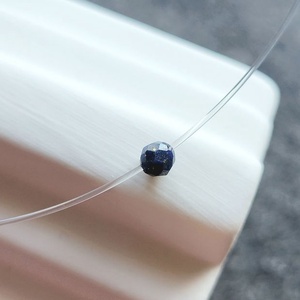 Choker transparent cu argint 92.5 si LAPIS LAZULI, Bijuterii, Coliere, Coliere cu margele, Confectionarea bijuteriilor, ARTYNOS