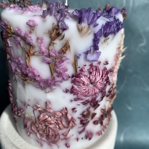 Lumanare Botanica fitil clasic, Casă & Stil de viață, Lumânări, parfumuri, arome, Lumânare - lumânări artizanale, Aranjament de flori, ARTYNOS