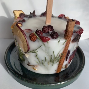 Lumanare Botanica cu fitil de lemn, Casă & Stil de viață, Lumânări, parfumuri, arome, Lumânare - lumânări artizanale, Lumânare și fabricarea lumânărilor, ARTYNOS