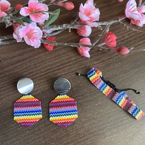 Set multicolor miyuki, Bijuterii, Cercei, Cercei rotunzi, Altele, ARTYNOS