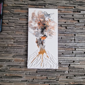  Tablou canvas Vulcanul  din vis , Casă & Stil de viață, Accesorii pentru decorat casa, Picturi murale, Panouri și tablouri, panouri decorative, Obiecte pictate, Pictură, ARTYNOS