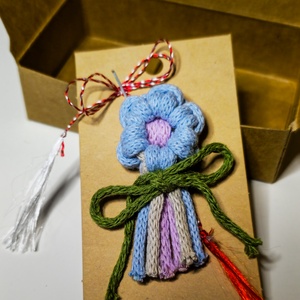 Mărțișor macrame floare, Bijuterii, Mărțișor, Înnoda, ARTYNOS