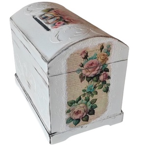 Cufăr pentru dar, de nuntă , Accesorii nuntă, Amintiri și cadouri de nuntă, Cutie dar nuntă, Decoupage, transfer și tehnici șervețel, Prelucrarea lemnului, ARTYNOS