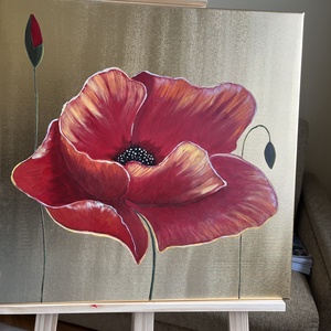�Mac rosu, Arte vizuale si accesorii , Picturi, Acuarele picturi, Pictura, ARTYNOS