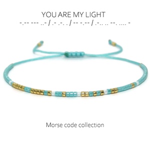 Bratara cod morse YOU ARE MY LIGHT. Bratari personalizate - Artynos.ro