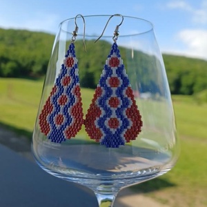 Cercei - blue fire, Bijuterii, Cercei, Cercei si ornamente pentru urechi, Arta de sticla, Confectionarea bijuteriilor, ARTYNOS