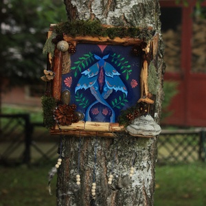 Tablou Natural Licheni Mușchi Fluturele  - Artynos.ro