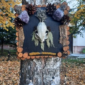 Tablou Natural Licheni Mușchi SkullArt, Casă & Stil de viață, Accesorii pentru decorat casa, Decorațiuni de pereți, decorațiuni suspendate, Tablou cu licheni, Pictură, Prelucrarea lemnului, ARTYNOS