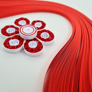 Rosu inchis 1 mm/3 mm/5 mm hartie quilling/carton quilling, pentru bijuterii, tablouri, decoratiuni Craciun, X54/X78, Accessorii si unelte, Hartie, Alte hartii, Arta de hartie, ARTYNOS