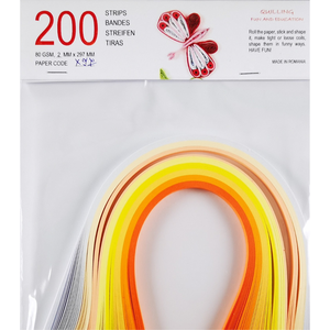 Hartie quilling 8 culori calde 1 mm/3 mm/5 mm, pentru bijuterii, tablouri, decoratiuni Craciun, X97, Accessorii si unelte, Hartie, Alte hartii, Arta de hartie, ARTYNOS