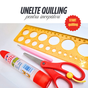 4 Unelte de baza pentru quilling, arta rularii hartiei, filigran, ac quilling pentru incepatori, sablon cercuri quilling, Accessorii si unelte, Unelte, instrumente, Unealta confectionerii bijuteriilor, , ARTYNOS