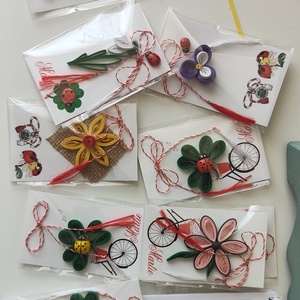 Martisoare , Bijuterii, Martisor, Arta de hartie, Obiecte pictate, ARTYNOS