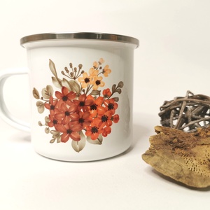 Cana email motiv floral personalizabil, Casă & Stil de viață, Accesorii pentru echipamente de bucătărie, Accesorii de servire, Căni, Fotografie, grafică, desen, ilustrație, ARTYNOS