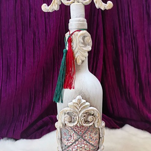 Sticla decorativa 3, Casă & Stil de viață, Accesorii pentru decorat casa, Decorațiuni de masă și decorațiuni pentru rafturi , Sticle ornamentale, Decoupage, transfer și tehnici șervețel, ARTYNOS