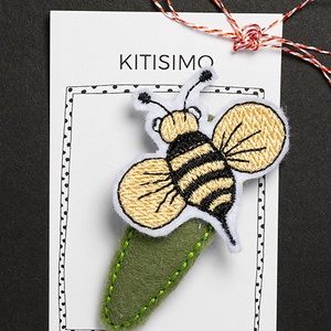 Kitisimo, Masrtisor handmade - clama albina, Bijuterii, Mărțișor, Broderie, ARTYNOS