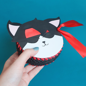 Cutie origami 3D pisică Nyasougi Ace Attorney, Casă & Stil de viață, Accesorii pentru decorat casa, Decorațiuni de masă și decorațiuni pentru rafturi , Cutii decor, cutii de suveniruri, Arta de hârtie, ARTYNOS