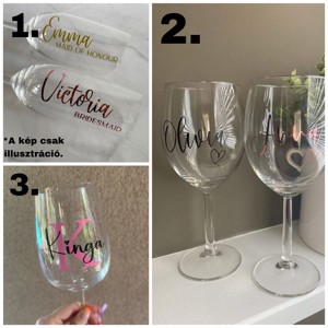 Ochelari personalizați cu inscripții! :), Casă & Stil de viață, Accesorii pentru echipamente de bucătărie, Accesorii de servire, Pahare vin, , ARTYNOS