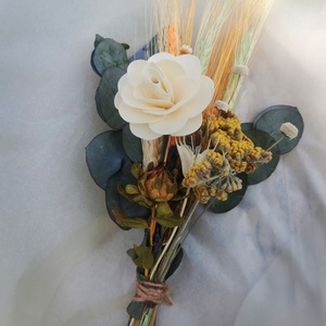 Buchetel nemuritor de primavara, din flori naturale uscate in nuante pastel, Casă & Stil de viață, Accesorii pentru decorat casa, Suport de flori, Buchete de flori, Aranjament de flori, Împletitură, ARTYNOS