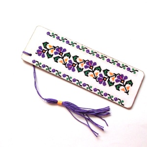 semn de carte cu motiv traditional 39923, Carti si creatii cu tematica muzicala, cadouri, Semn de carte, Decoupage, transfer si tehnici servetel, ARTYNOS