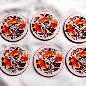 suporturi pahare 39878, Casa & Stil de viata, Accesorii pentru echipamente de bucatarie, Accesorii de servire, Suporturi pahare, Decoupage, transfer si tehnici servetel, ARTYNOS