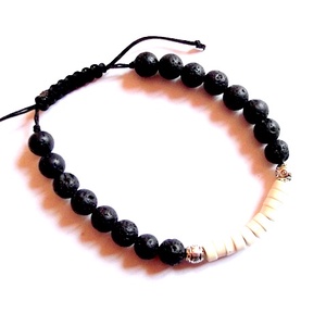 bratara lava si howlite 34460 - Artynos.ro