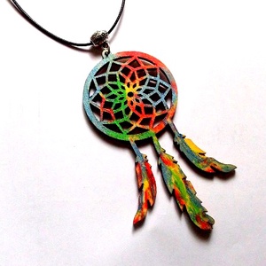 colier  cu Dreamcatcher din lemn 46899 - Artynos.ro