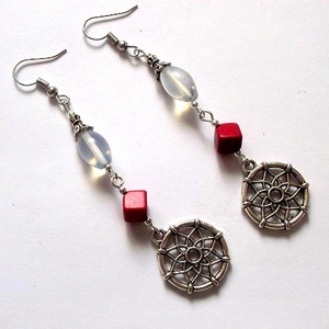 cercei opalit si howlite 46932 - Artynos.ro