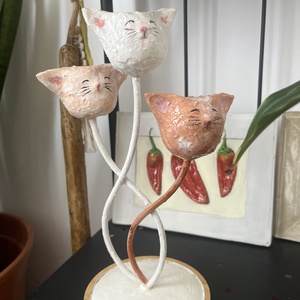 Pisicute decorative, Arte vizuale si accesorii , Sculptura, Sculpturi si figurine din ceramica, Lucrare cu argila, Obiecte pictate, ARTYNOS