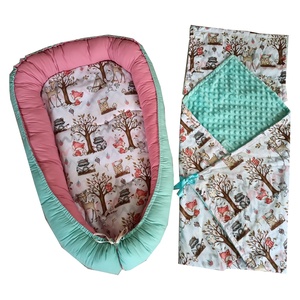 et Baby Nest Animalute Din Padure, Roz-Verde Menta, 3 piese, Casă & Stil de viață, Echipament pentru camera copiilor, Cuib pentru copii, , ARTYNOS