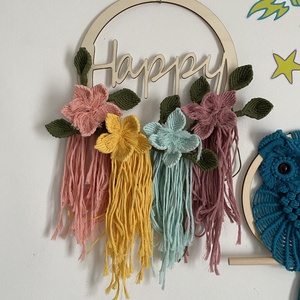 Decoratiune macrame pentru camera copilului, Casă & Stil de viață, Accesorii pentru decorat casa, Decorațiuni de pereți, decorațiuni suspendate, Decorațiuni perete, macramé, Împletitură, Înnoda, ARTYNOS