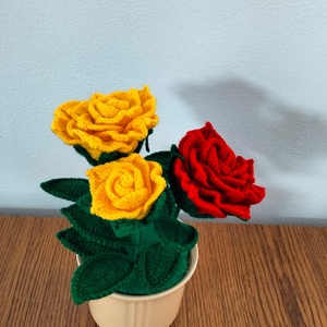 Ghiveci trandafiri, Casă & Stil de viață, Accesorii pentru decorat casa, Suport de flori, Buchete de flori, Croșetat, ARTYNOS
