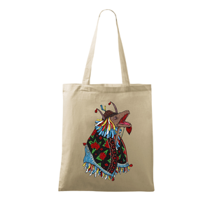Sacosa Capra de Anul Nou Maramures, Geantă și husă, Geantă pentru cumpărături, Geantă shopper, geantă tote, geantă textilă, Pictură, Altele, ARTYNOS