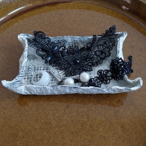 Bol decorativ realizat din papier mâché, Casa & Stil de viata, Accesorii pentru decorat casa, Decoratiuni de masa si decoratiuni pentru rafturi , Boluri din ceramica, boluri decorative, Arta de hartie, Obiecte pictate, ARTYNOS